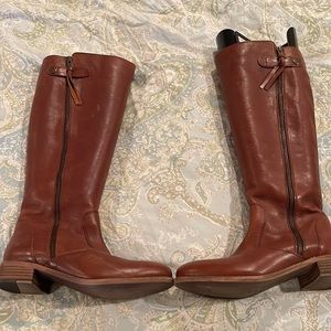 Brown leather Diba True boots barely worn